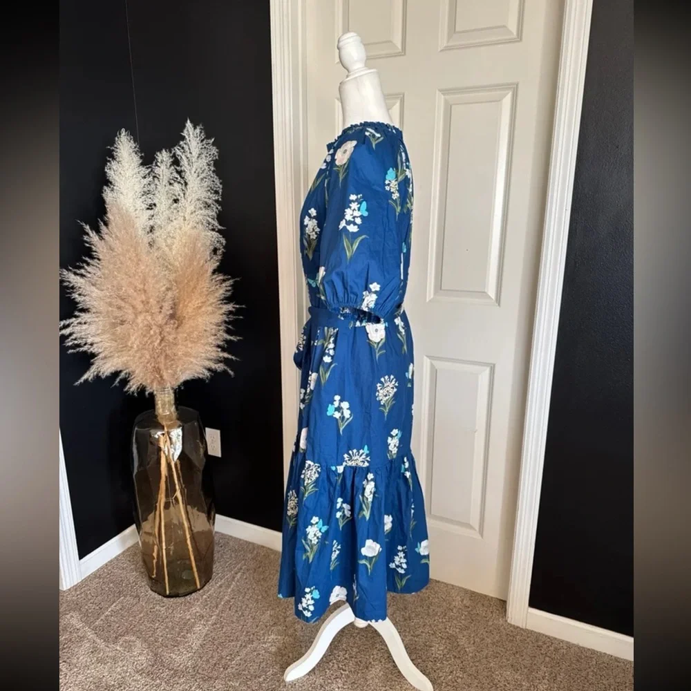 Sugarlips Madison Floral Wynette Tiered Midi Dress size 1X - Picture 8 of 12